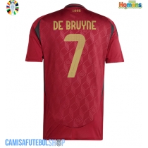 Camisa de time de futebol Bélgica Kevin De Bruyne #7 Replicas 1º Equipamento Europeu 2024 Manga Curta